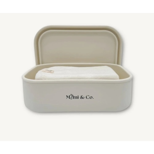 Mimi & Co Reusable Silicone Wipes Container for Reusable Wipes