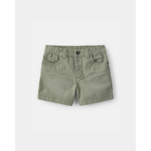 Baby Twill Pull-On Shorts - Olive - OshKosh B'gosh | Carter's