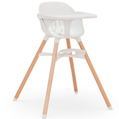 Lalo The Chair Convertible 3-in-1 High Chair for Babies & Toddlers, Dishwasher Safe Tray, Adjustable Footrest, Coconut