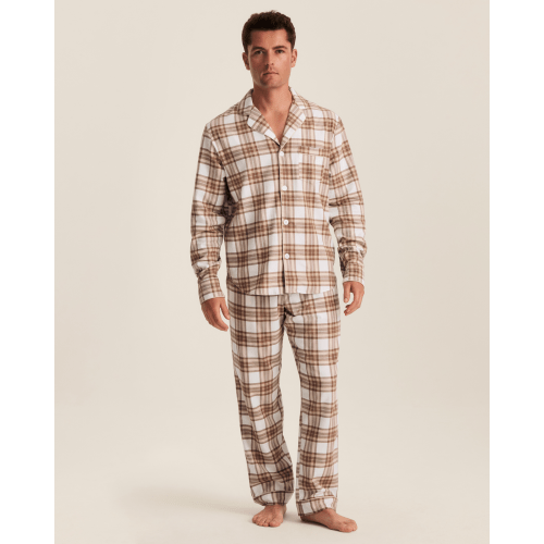 Men's Twill Pajama Set in Cotswolds Tartan