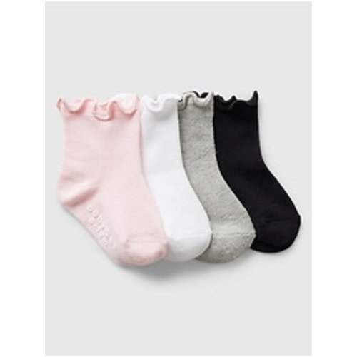 babyGap Lettuce-Trim Crew Socks (4-Pack) | Gap Factory
