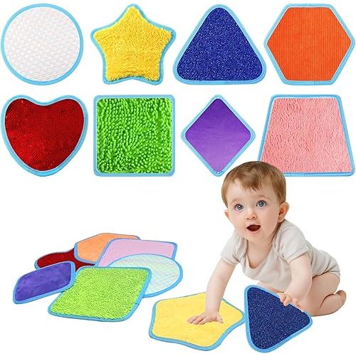Sensory Mats for Kids: 8 Set Textured Floor Tiles, Tactile Wall Panels, Educational Sensory Mats