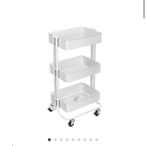 Lexington 3-Tier Rolling Cart by Simply Tidy®, Color: Matte Blush | Michaels