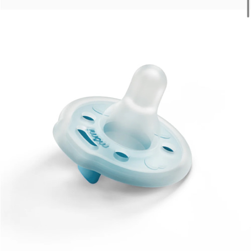 single babypace breast‑like pacifier in lagoon color | mōmi