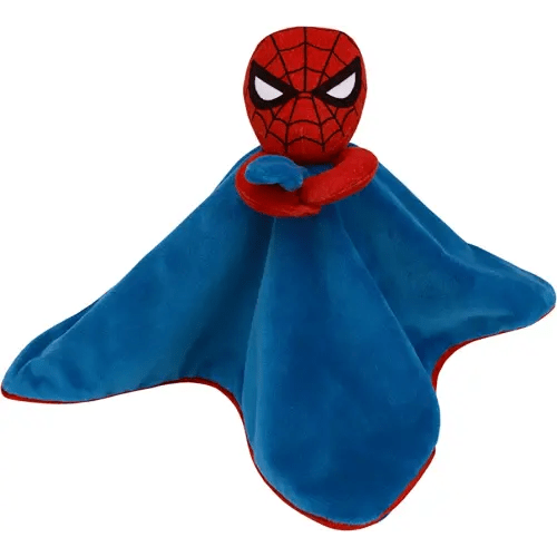 Marvel Spiderman Blue and Red Super Soft Security Baby Blanket