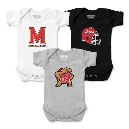 Newborn & Infant Chad & Jake Maryland Terrapins 3-Pack Bodysuit Set