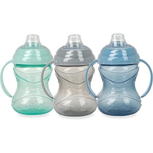 Nuby 3 Count No-Spill Grip N’ Sip Cup - 10 oz