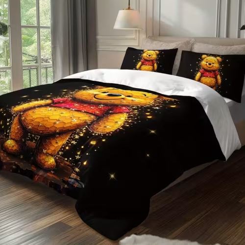 3pcs honeycomb pattern bedding duvet cover set - Temu size full