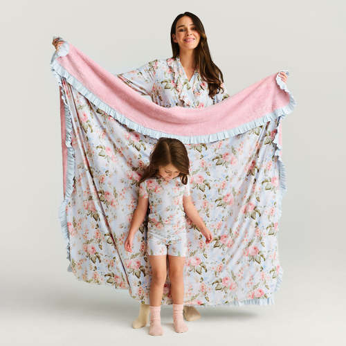 Leigh Ruffled Luxe Plush Patoo® Blanket