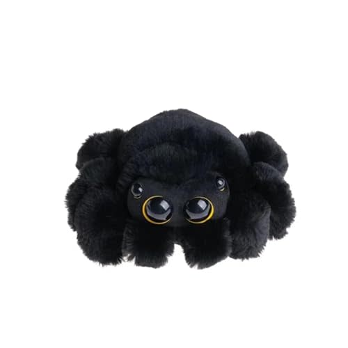 ZWLCWYBDBD Spider Plush Toy - 8.66-inches Cute Black Jumping Spider Plush Stuffed Animal, Gift for Girls Boys,Party and Home Decoration.
