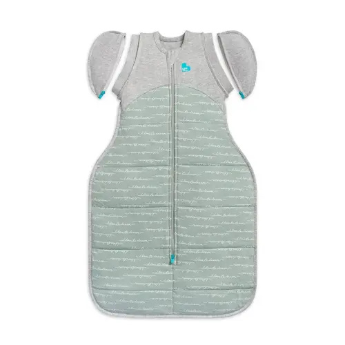 Love to Dream Swaddle UP Transition Bag Warm 2.5 TOG, Dreamer Olive, Large, 19-24 lbs, Patented Zip-Off Wings, Gently Help Baby Safely Transition from Being Swaddled to Arms Free Before Rolling Over