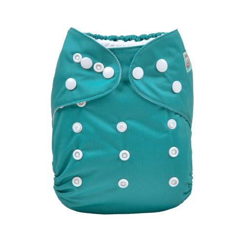 All In One Diaper with Pocket Sewn-in one 4-layer Bamboo blend insert (AO-B37A)