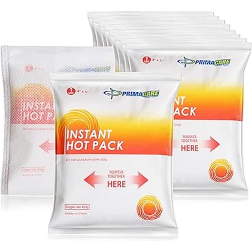 PrimaCare PHP-45 Instant Heat Pack for Emergency Heat Therapy, 4" x 5", Pack of 24