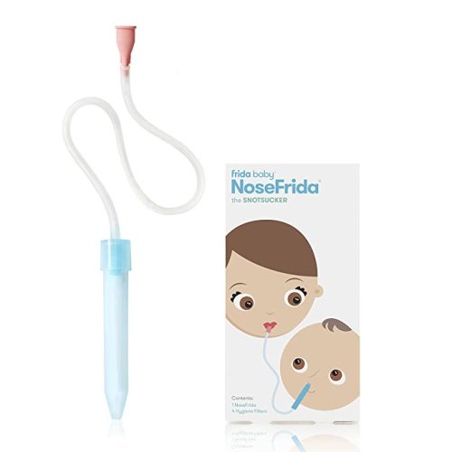 FridaBaby Baby Nasal Aspirator NoseFrida the Snotsucker by Frida Baby - NoseFrida (1 NoseFrida + 4 Hygiene Filters)