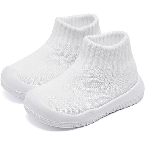 Eashi Baby Boy Girl Non-Skid Indoor Infant Walking Shoes Breathable Warm Elastic Sock Shoes with Memory Sole Protect Toes Outdoor Sneakers