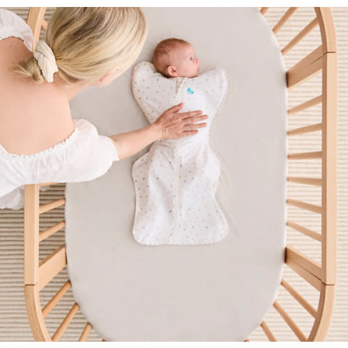 Swaddle Up™ 0.2 TOG Organic Cotton White Starlight Size Small