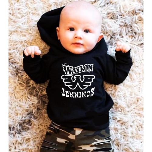 Waylon Baby Hoodies in soft black breathable fabric! Must have!