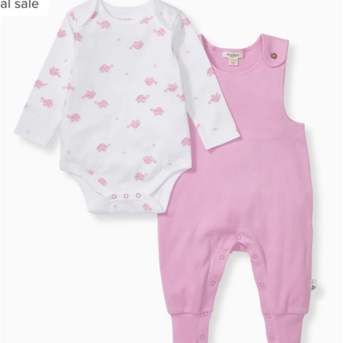 Tortoise Baby Girl Jumpsuit & Bodysuit Set – Burt's Bees Baby