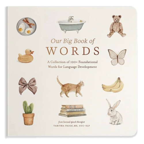 Our Big Book of First Words: A Collection of 100+ Foundational Words for Language Development (Tabitha Paige Children's Book Series)