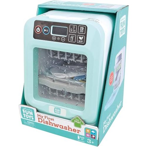 My First Dishwasher Lights & Sounds Playset Designed for Children Ages 3+ Years, Multi