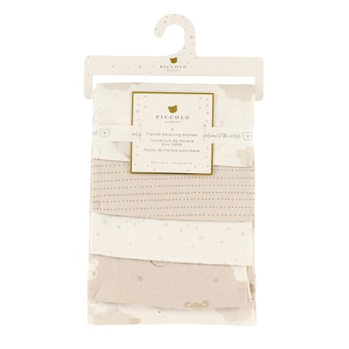 Couvertures de Flanelle (4) - Beige - Piccolo Bambino – CLÉMENT