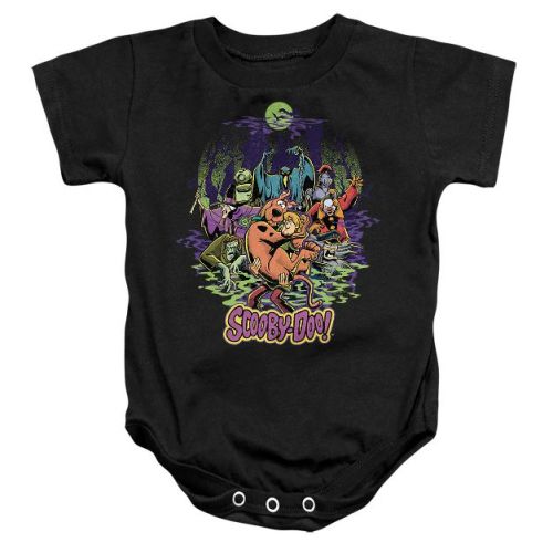 Baby Scooby-Doo And Shaggy Chased By Monsters Infant Bodysuit Black 6 Months