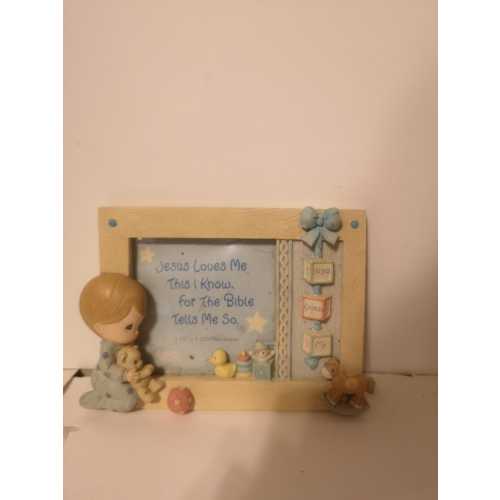 Vintage Precious Moments Baby Boy Frame 1990s