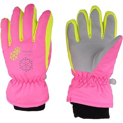 TRIWONDER Kids Ski Snow Gloves Winter Cold Weather Windproof Warm Snowboard Sport Mittens for Boys Girls