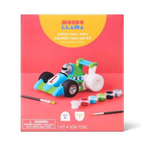Ceramic Race Car Painting Craft Activity Kit - Mondo Llama™