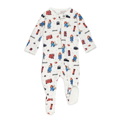 x Paddington Fitted One-Piece Organic Cotton Footie Pajamas