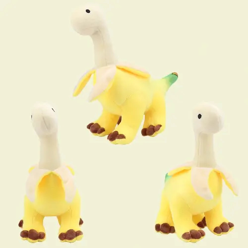 Cute Peeled Banana Brontosaurus Plush Toys Soft Stuffed Dragon Animals Peeled Banana Brontosaurus Toy Kawaii Gift for Kids - AliExpress