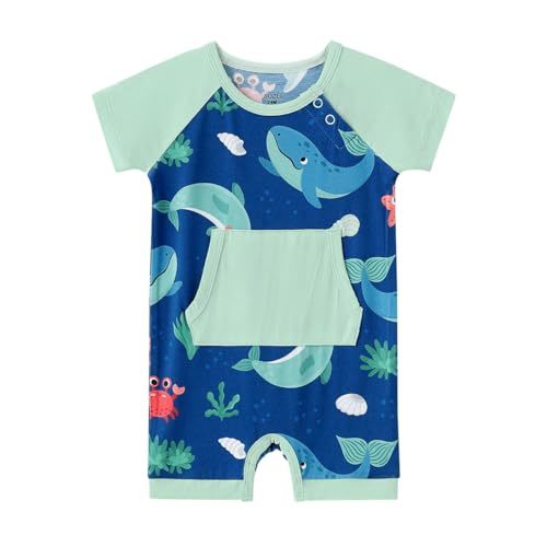 Bamboo Viscose Baby Romper - Baby Infant Boys Girls One Piece Jumpsuits Summer Playwear