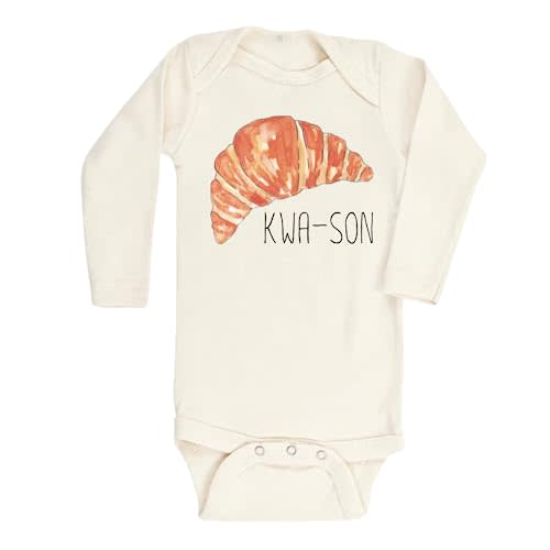 Kids Tshirt Baby Onesie® Kwa-son cute Croissant Baby Bodysuit Newborn Outfit Baby Shower Gift