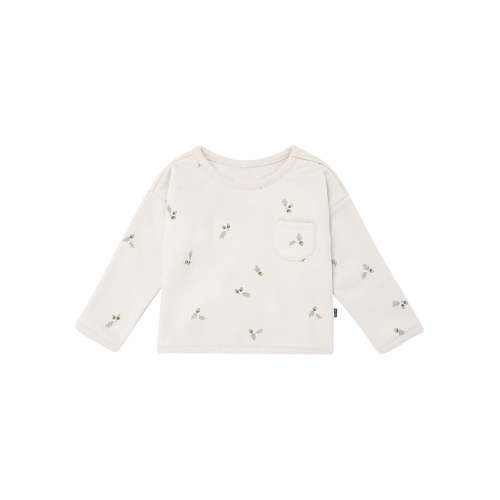 Modern Moments by Gerber Gender Neutral Drop Shoulder Long Sleeve Top, Sizes 0/3 Months - 24 Months