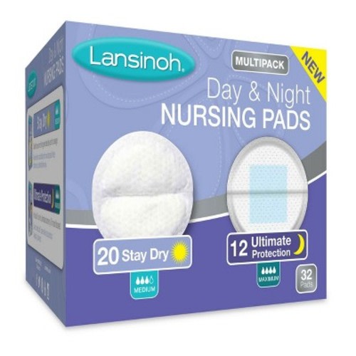 Lansinoh Day & Night Multipack Breast Pads - White