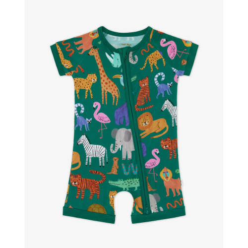 Wild Zoo Shorty Zippy | Little Sleepies, 3-6 Months
