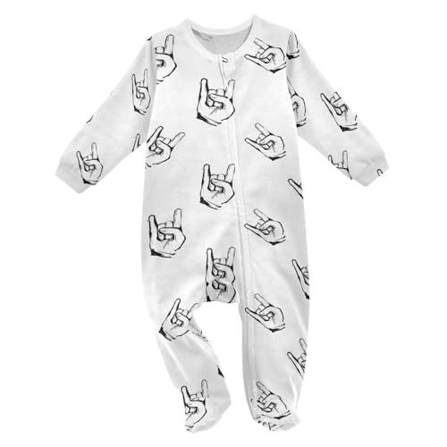 Dussdil Baby One-Piece Footies Newborn Rompers Pajamas Cotton Footed Pjs for Sleep Play Boys Girls