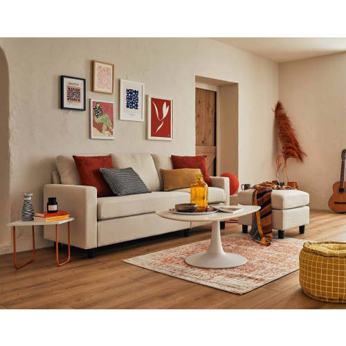 Ergonomic Fabric Nursery Rocking Chair With Adjustable Footrest – Sleeksettle