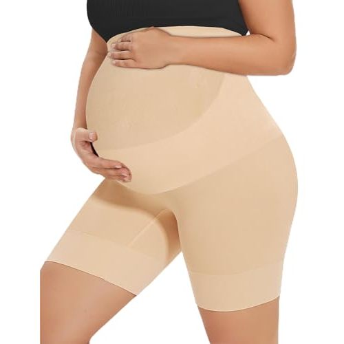 KIM S Shape Your Bump Seamless Maternity Shapewear for Dress, Pregnancy Underwear Prevent Chafing Belly Support