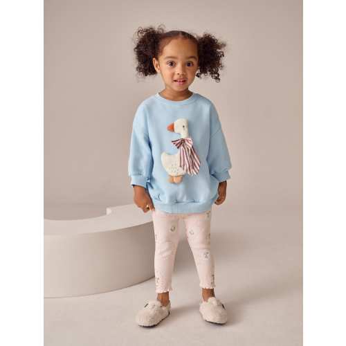 Blue Bow Duck Sweatshirt & Leggings Set (3mths-7yrs)
