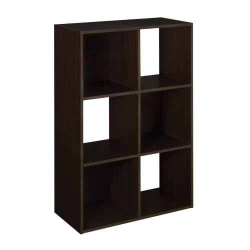 ClosetMaid 78815 Cubeicals Organizer, 6-Cube - Espresso
