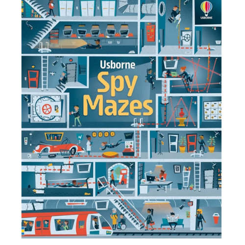 Spy Mazes: A Challenging Puzzle Book About Cracking Codes and Espionage for Kids (Ages 5-8) (Maze Books)