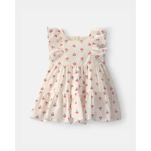 Baby Girl Floral Seersucker Dress - Cream/Red - OshKosh B'gosh | Carter's