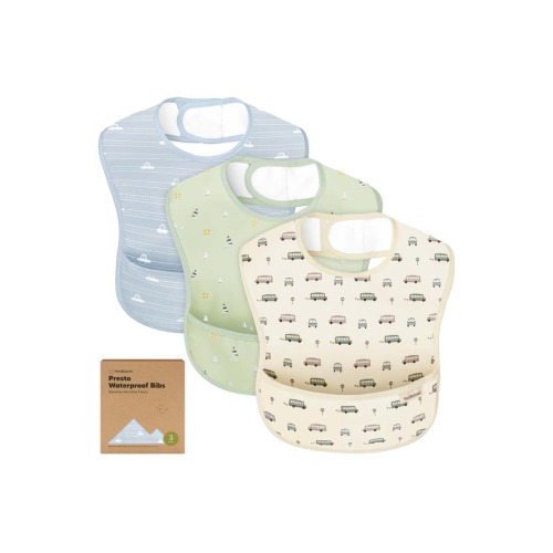 3-Pack Presto Waterproof Bibs, Vessels