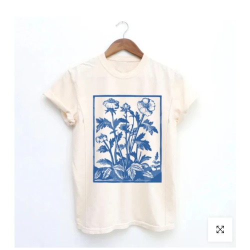 Vintage Wildflowers Graphic Nursing T-shirt – Giftifymama