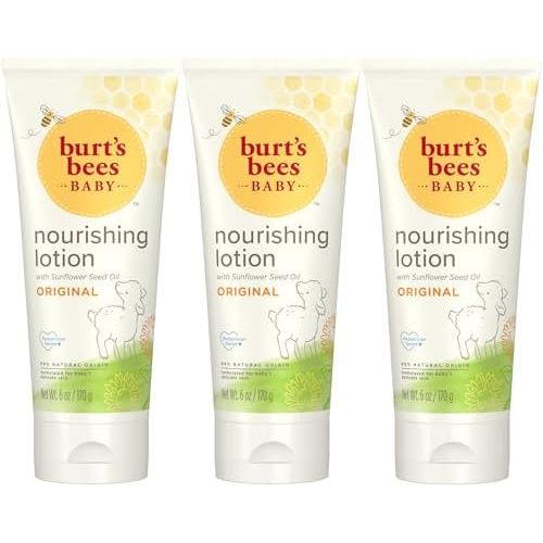 Burt's Bees Baby Nourishing Lotion, Original, 6 oz., 3 Pack
