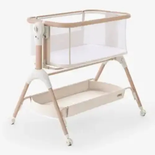 HARPPA Baby 3-in-1 Cuddly Signature Bassinet - Safe Bed, Bedside Sleeper for Baby Nursery, with Mattress & Cover (No Sheet), Cradle, Breathable Mesh, 5 Height Adjustable, Large Storage Basket#tiktokshopstockup - TikTok Shop