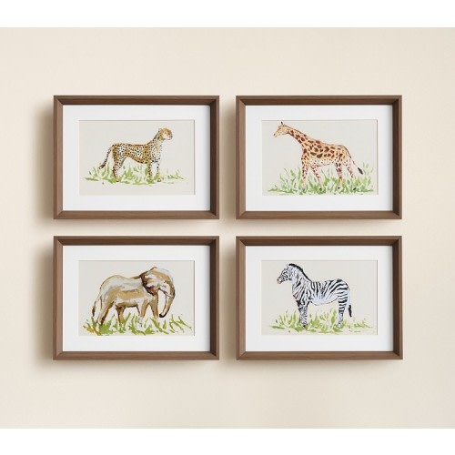 Jordan Connelly Safari Animals Wall Art (16"x 12")