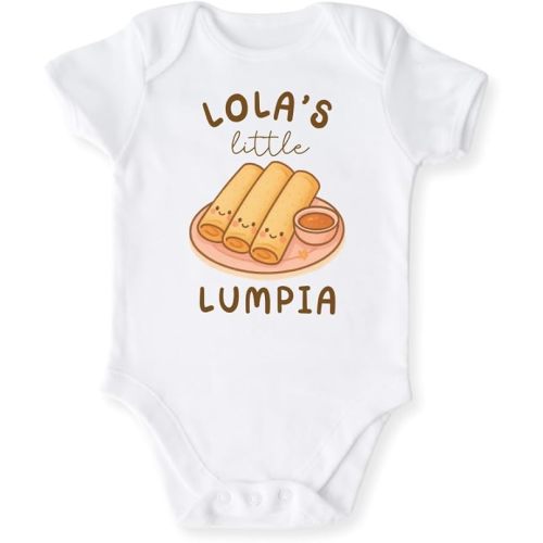 Lola's Little Lumpia Baby Bodysuit, Toddler & Kids T-Shirt – Cute Filipino Food Outfit for Baby Lola Gift