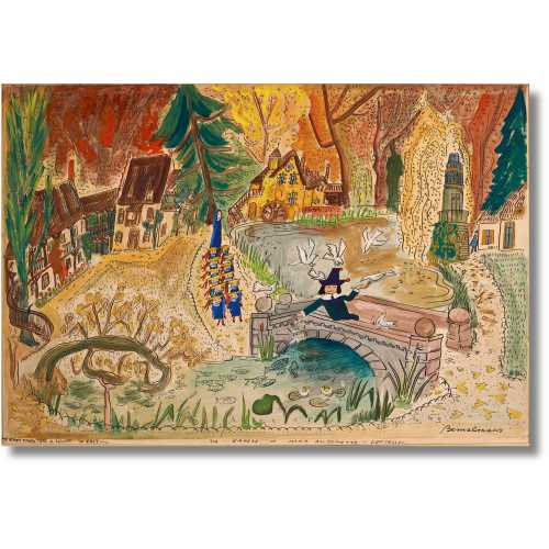 Madeline Art Print, Ludwig Bemelmans Vintage Illustration,Madeline Versailles Painting,Ludwig Bemelmans Poster,Ludwig Bemelmans Canvas Print